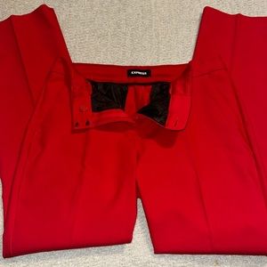 Express columnist barely boot red slacks size 8S